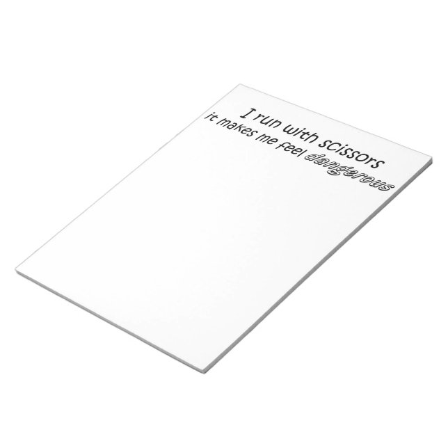 Bloco De Notas Ofertas de aspas engraçadasNotepads ideia única de (Inclinado)