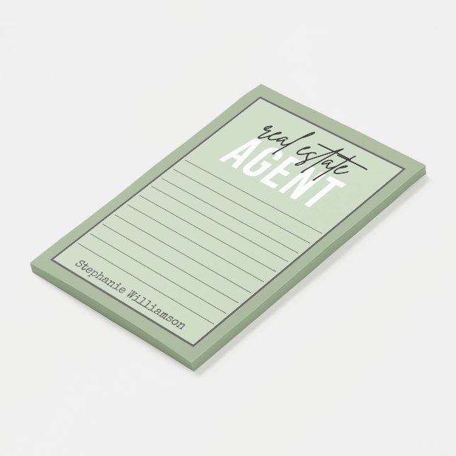 Bloco De Notas Ofertas personalizadas de agentes imobiliários par (Inclinado)