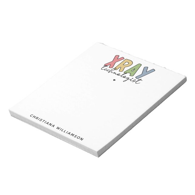 Bloco De Notas Ofertas técnicas de raios-X personalizadas do Xray (Invertido)