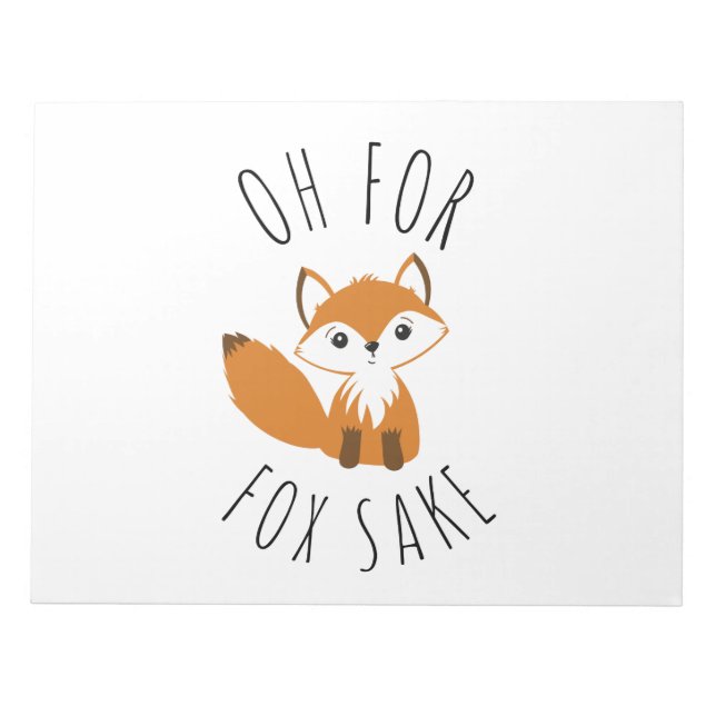 Bloco De Notas Oh para Fox Sake (Frente)