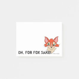 Bloco De Notas Oh para Fox Sake Foxy Vermelho Vermelho
