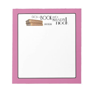 Bloco De Notas Oh para um livro e uma brecha obscuro