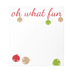 Bloco De Notas Oh que divertimento! Design do Natal