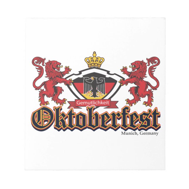 Bloco De Notas Oktoberfest Lions (Frente)