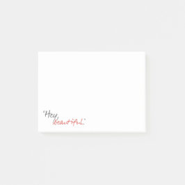 Bloco De Notas "Olá, Linda." Joe Covelli 4x3 Pós-it® Notas
