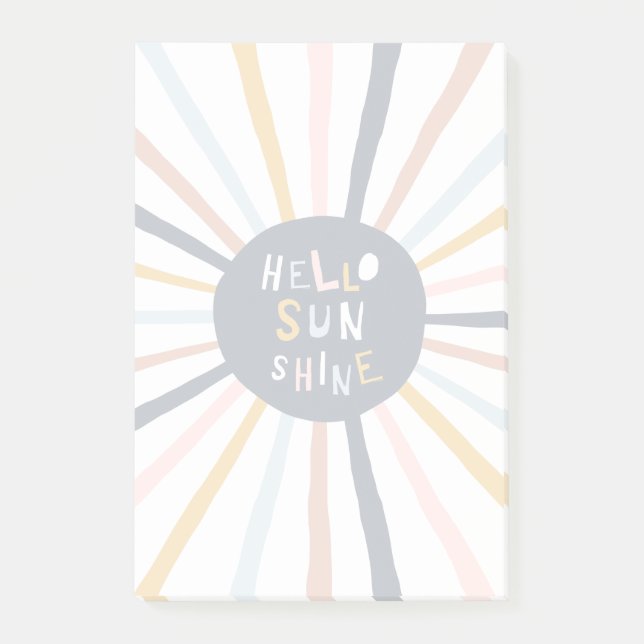 Bloco De Notas Olá Sunshine (Frente)
