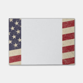 Bloco De Notas Olhar do Grunge da bandeira americana do estilo do