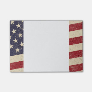 Bloco De Notas Olhar do Grunge da bandeira americana do estilo do