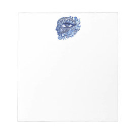 Bloco De Notas Olho abstrato Grego Mau com Chave Grego