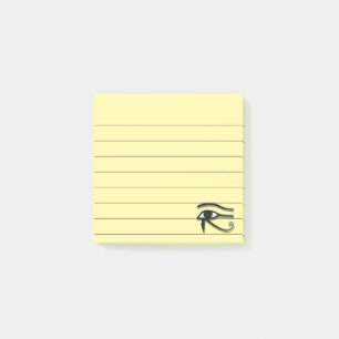 Bloco De Notas Olho De Horus Egípcio Símbolo De Tinta Linhado 3x3
