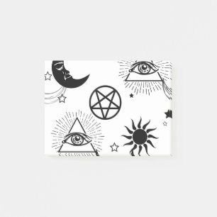 Bloco De Notas olho iluminado por halloween