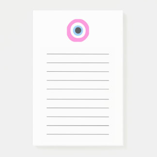 Bloco De Notas olho mau rosa