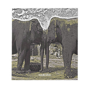 Bloco De Notas Olhos Elefantes