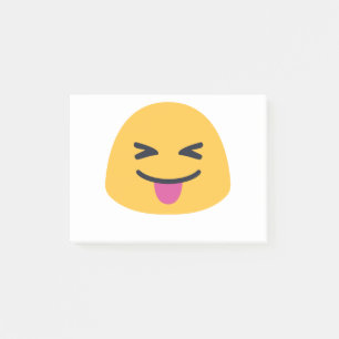 Bloco De Notas Olhos fechados de língua Emoji