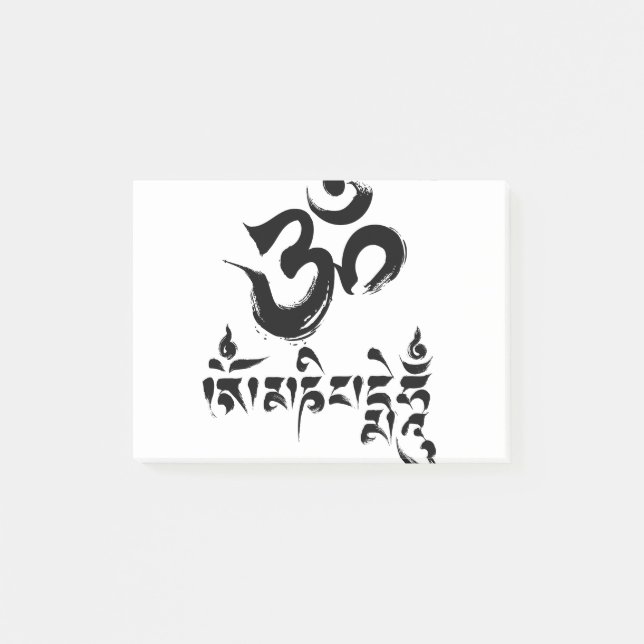 Bloco De Notas Om Mani Padme Hum Mantra (Frente)