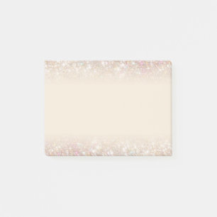 Bloco De Notas Ombre de prata Dourado Sparkling Pastel moderno