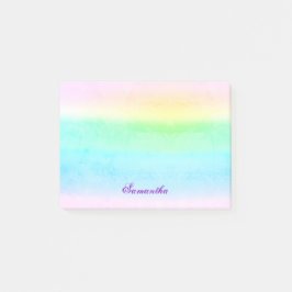 Bloco De Notas Ombre Grunge Pastel Green - Notas do Posto