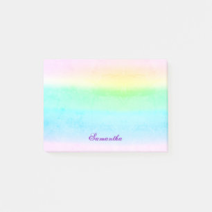 Bloco De Notas Ombre Grunge Pastel Green - Notas do Posto