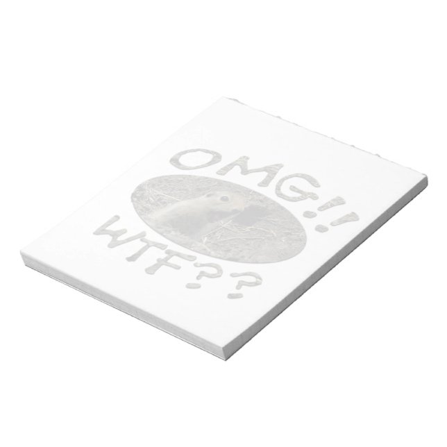 Bloco De Notas OMG WTF Gopher (Invertido)