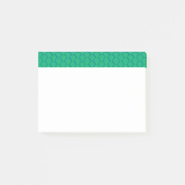 Bloco De Notas Ondas azuis (Frente)