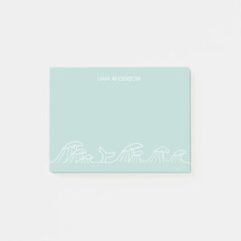 Bloco De Notas Ondas oceânicas crianças costeiras personalizadas