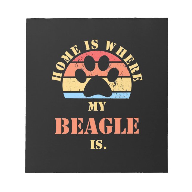 Bloco De Notas Onde Está O Meu Cachorro De Beagle (Frente)