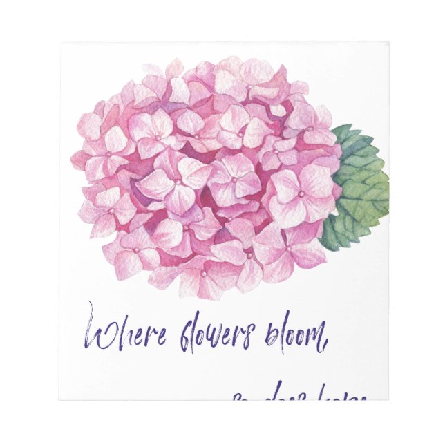 Bloco De Notas Onde florescem flores (Frente)