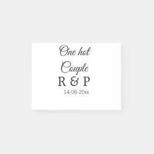 Bloco De Notas One hot add couple name initial letter text date