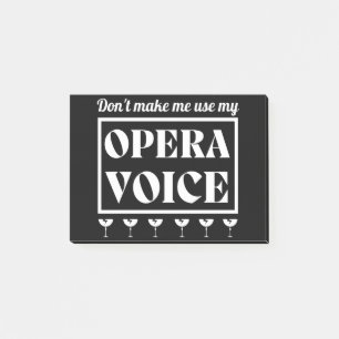 Bloco De Notas Opera Voice Opera Singer
