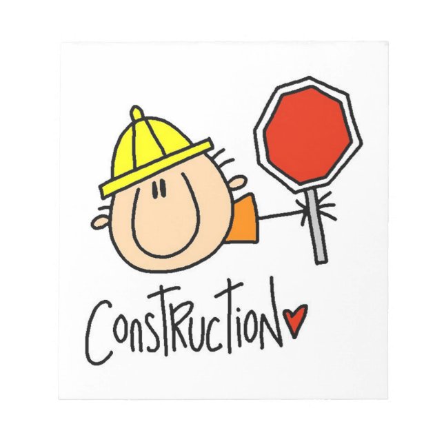 Bloco De Notas Operário da Construção (Frente)