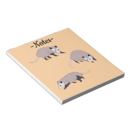 Bloco De Notas Opossums