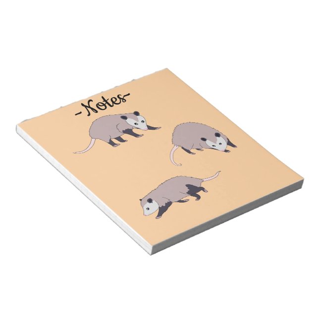 Bloco De Notas Opossums (Inclinado)