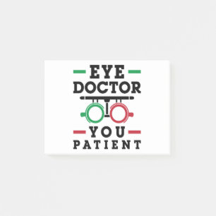 Bloco De Notas Optometria Optometria Médico Seu Doente