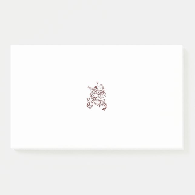 Bloco De Notas Orangy Red decorative Design (Frente)