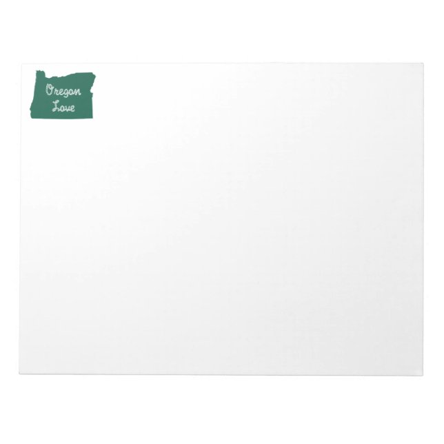 Bloco De Notas Oregon LOVE Rope Green (Frente)
