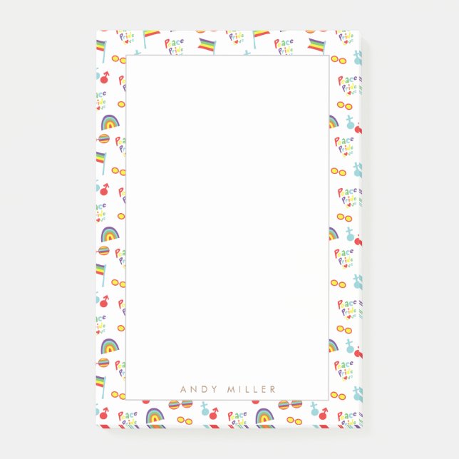 Bloco De Notas Orgulho de paz (Frente)