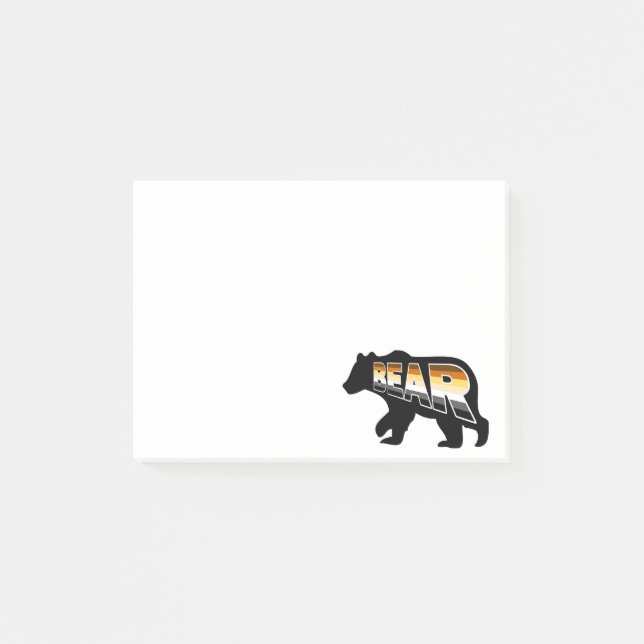 Bloco De Notas Orgulho de Urso (Frente)