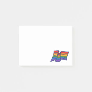 Bloco De Notas Orgulho gay Arte do Sinalizador Arco-Íris