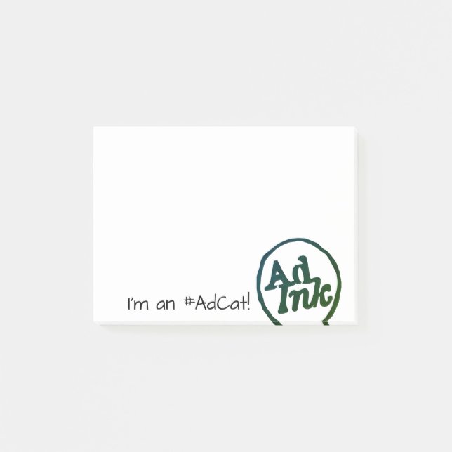 Bloco De Notas Orgulho pegajoso de AdCat! (Frente)
