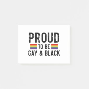 Bloco De Notas Orgulhoso por Ser Gay e Mês do Orgulho Negro 2025
