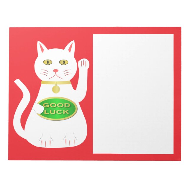 Bloco De Notas Oriental Lucky Cat (Frente)