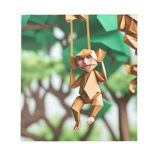 Bloco De Notas Origami Art - Cúmplice Whimsical: Macaco Jogador