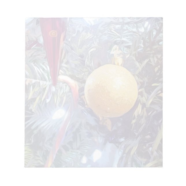 Bloco De Notas Ornamentos de férias de inverno (Frente)