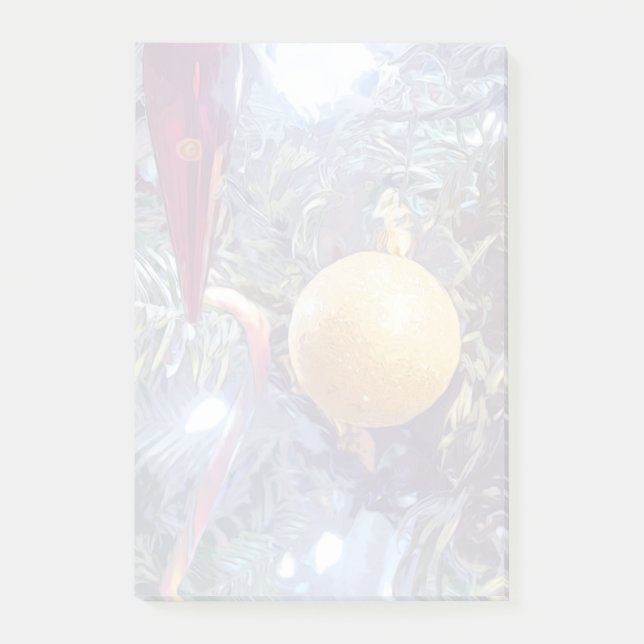 Bloco De Notas Ornamentos de férias de inverno (Frente)