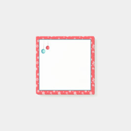 Bloco De Notas Ornamentos e flocos de neve Natal