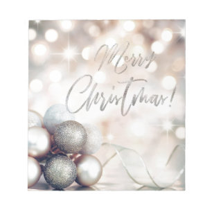 Bloco De Notas Ornamentos Felizes de Natal