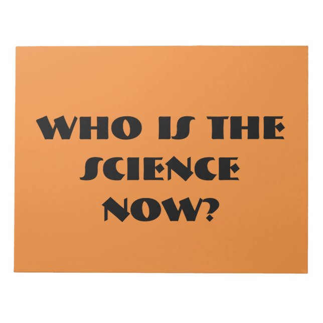 Bloco De Notas Orphan Black cita quem é a ciência? (Frente)