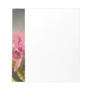 Bloco De Notas Orquídea com Dois Beija-flores Heade