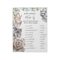 Os Animais Da Floresta chá de fraldas Correspondem