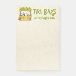 Bloco De Notas Os Bares de Tiki são o Meu Lugar Feliz